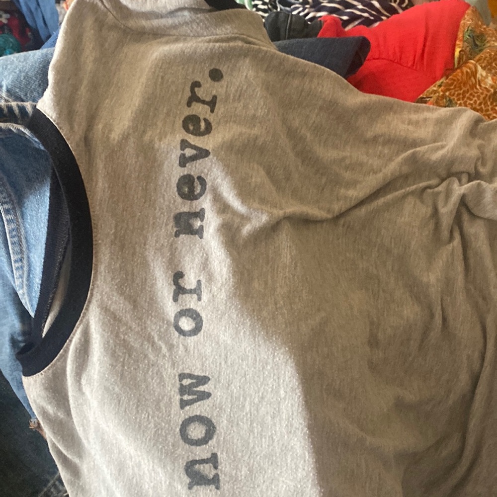 Now or never T-shirt size small by mighty fine